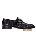 Men's Black Sin Ruched Loafers Soft Leather Soft Sole Slip On Single Shoes Casual Shoes Trendy Luxury Handmade Men's Shoes ﻿