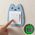 Lovely Cartoon Switch Stickers Luminous Socket Protective Cover Home Waterproof Wall Sticker Decorative Animal Switch Decoration