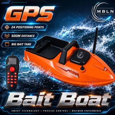 MBLN GPS RC Bait Boat, 500M Remote Fishing with 1.5KG | SAMAG