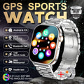 New GPS Military Smart Watch Bulit-in GPS Compass Altimeter Barometric 10ATM IP69K Waterproof AMOLED BT Call Smartwatch
