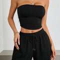 Women's Fashionable Casual Racerback + Shorts Set, Y2K Hot Girl Style and Casual Comfortable Women's Outfit