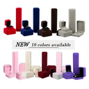 Huitan Velvet Box for Rings/Earrings/Necklaces/Bracelets Simple Classic Engagement Wedding Packaging Boxes Love Gift Hot Jewelry