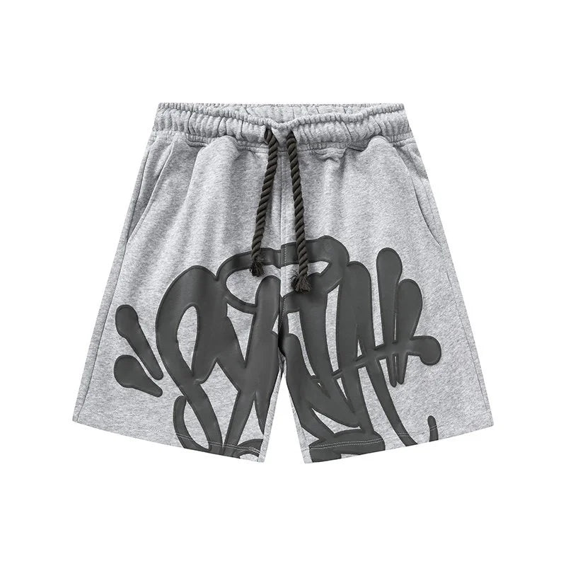 American Street Graffiti Letter Printed Sports Shorts | SAMAG