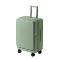 Multifunctional Front Opening Expandable Suitcase with Cup Holder Large Capacity Luggage 360° Shock Absorbing Wheels 20' 24' 28'