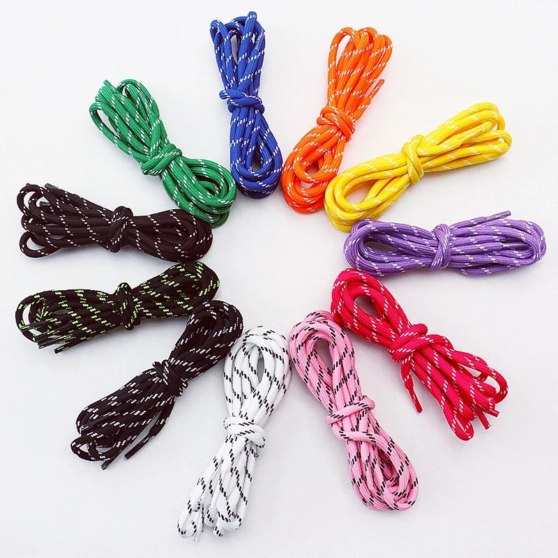 Quality Bold Round Shoelaces Durable Polyester Shoe laces Sneakers Boots Laces for Shoes Accessories 100/120/140/160cm 1Pair