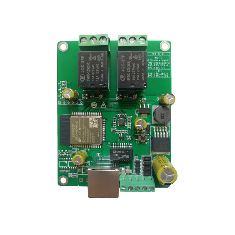 Ethernet Relay Network Wifi Switch Modbus MQTT TCP UDP Web HTTP Schedule Task CAN RS485 CoAP Domoticz Timer Module
