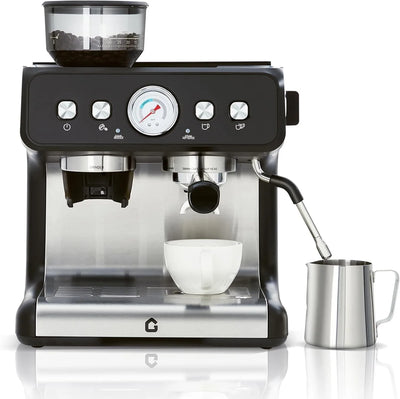 Stainless Steel Espresso Machine with Grinder 20 Bar ＆ | SAMAG