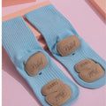 Blue Silicone Anti Slip Cotton Grip Socks Unisex Adult Kids Ballet Contemporary Chinese Dance Yoga Barre Floor Practice Socks