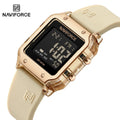 NAVIFORCE New Wristwatch for Women Multifunction Digital Waterproof Auto Date Display Silicone Strap Fashion Luxury Woman's Watc
