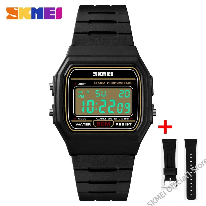 SKMEI 1412 Luxury Digital Watch for Women Waterproof Sport Girl Date Week Female Wristwatches Women Clock Relogio Feminino 1419