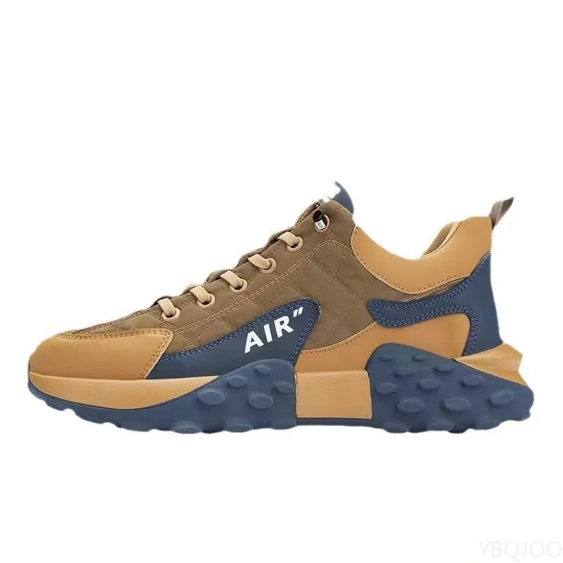 Large Size Spring and Autumn New Thick Sole Height Increasing Casual Men's Shoes Niche Trend Versatile Flat Sports Men's Shoes