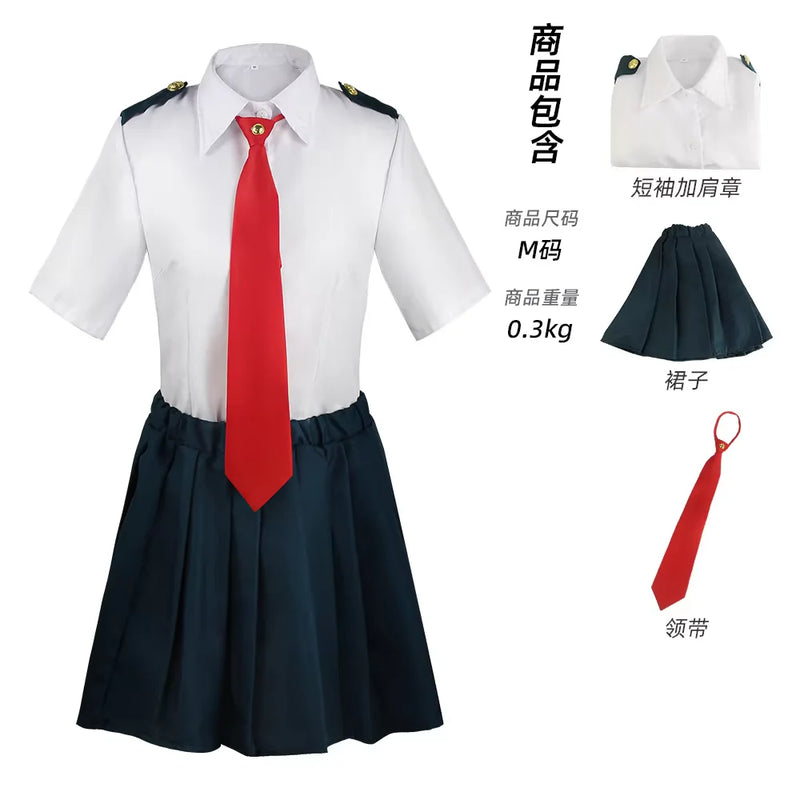 Academia Anime  Midoriya Izuku Cosplay Costume Todoroki Shoto School Uniform Set Wig Suit Unisex Halloween Role Play