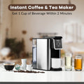 3-in-1 Single Serve Coffee Machine with 6, 8, 10 Oz Cup Options, Compatible with K-Cup Pods, Instant Coffee Brewer and Tea Maker