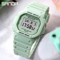 SANDA New Style Fashion Boys Girls Watches Waterproof LED Digital Watch Clock Lady G Style Sport Student Watch Relogio Feminino