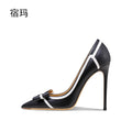 Women Pumps Black Slingbacks Women's 2026 Trend Butterfly-Knot High Heels Luxury Cinderella Pointed Toe Pumps Party Ladies Shoes