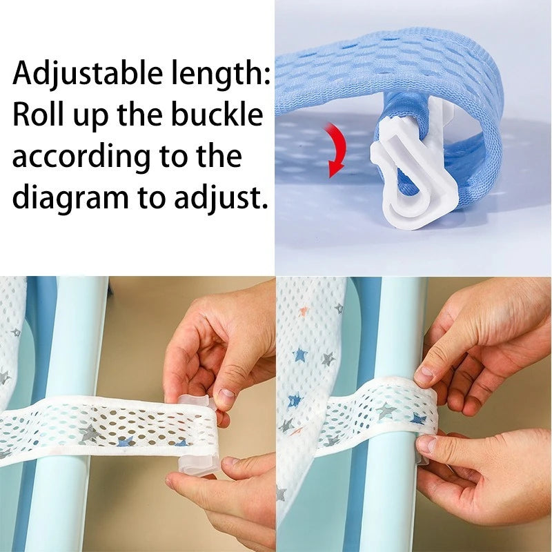 Baby Children Bath Net Bath Mat Baby Bath Support Frame Bathtub Resting Newborn Suspension Mat Bath Rack Sitting