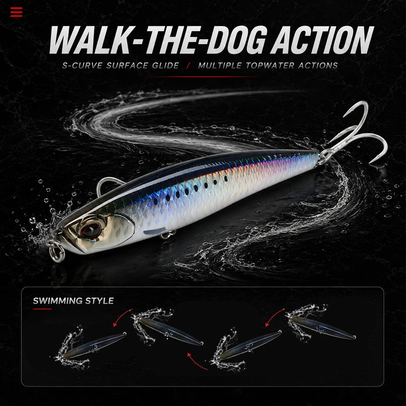 Hunthouse Shore Glide Sinking Pencil Fishing Lure 108mm | SAMAG