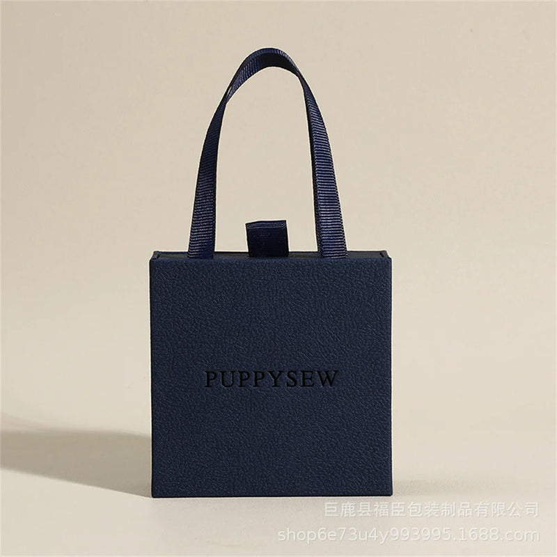Drawer Paper Jewelry Box For Earrings Ring Pendant Bracelet Necklace Storage Display Case Portable Jewelry Packaging Box  New