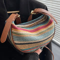 2026 Classic Women Single Shoulder Crossbody Handbag Lightweight Large Capacity Daily Bag Weaving Dumpling Buns