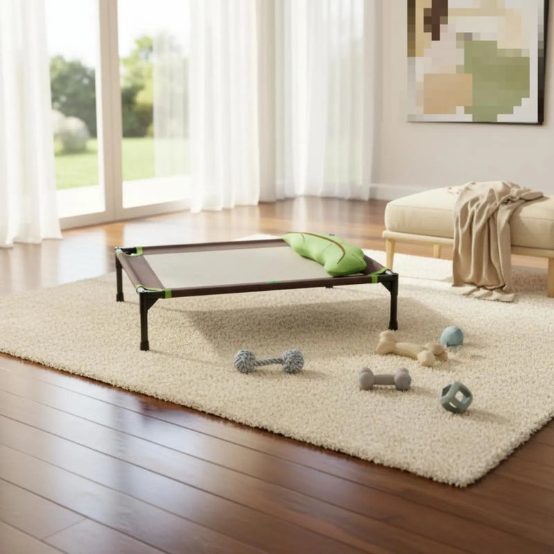 Elevated Dog Bed Moisture-Resistant Raised Pet Cot Dog Camping Bed Scuff-Resistant Resistant All-Season Use for Animals, Indoor