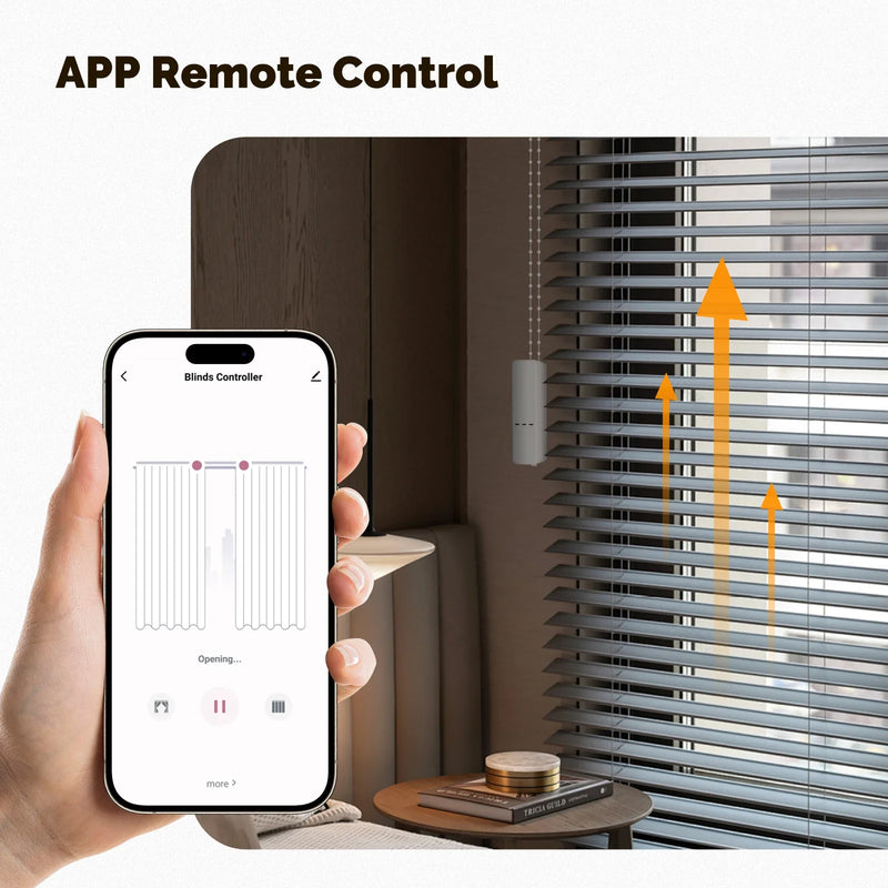 MOES Tuya ZigBee Smart Chain Roller Blinds Motor Drive Electric Shade/Shutter Curtain App Control Works with Alexa Google Home