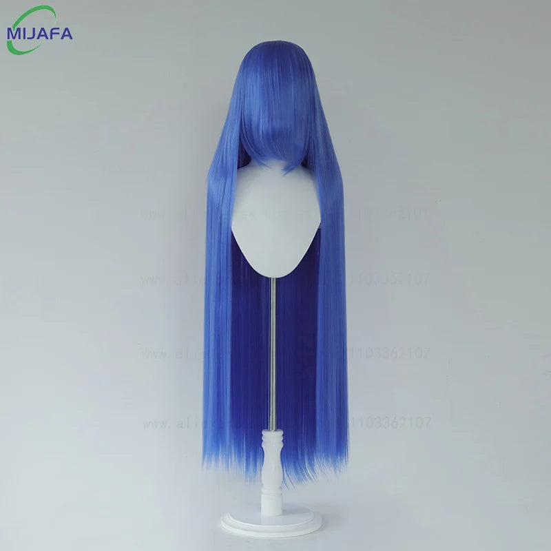 Very High Quality 600g 68 Colors 40 Inch 100cm Long Straight Cosplay Wig With Bangs Heat Resistant Hair Anime Wigs + Wig Cap