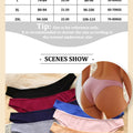 6pcs Cotton Women's Lingerie M-XXL Solid Seamless Panties Sexy Breathable Low-Waist Briefs Female Soft Comfortable Underpants