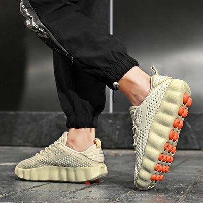 Brand Men Casual Shoes Thick Sole Soft Fashion Sneakers | SAMAG
