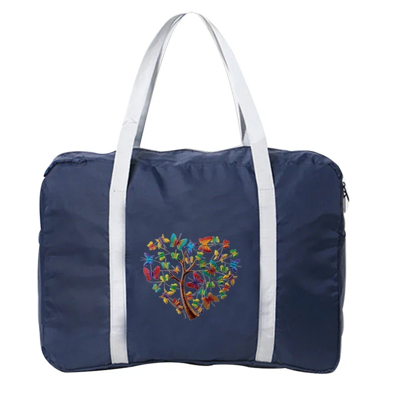 Handbags Luggage Travel Bag Large Capacity Fashion Weekend Overnight Boston Bag Travel Carry Pack Butterfly Printing Series