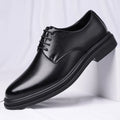 Men's Business Shoes Premium Cowhide Upper Lightweight Breathable Design with Rubber Sole for Office Commute Formal Occasions
