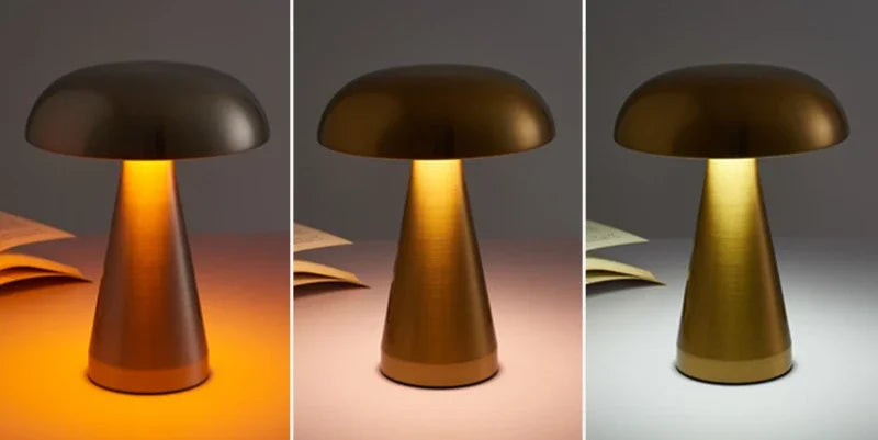 LED Table Lamps Touch Dimming USB Rechargeable for Bar Hotel Restaurant Bedside Decor Bedroom Nightlights Mushroom Lampara Gift