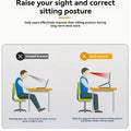 2PCS Mini Foldable Laptop Stand Portable Computer Keyboard Riser with 2 Adjustable Angles Self-Adhesive Invisible Notebook Stand