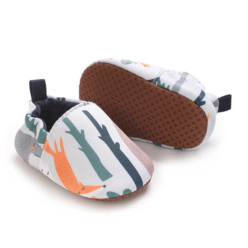 0-1Year Fashion Casual Shoes CartoonBaby Shoes Newborn Boy Girl First Walker Cute Spring and Autumn Pure Cotton Warm Soft Bottom