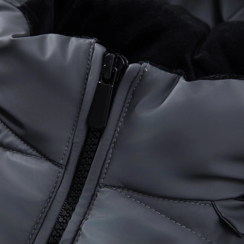 Men Lightweight Cotton Parkas Men Hooded Youth Casual Versatile Short Jacket Men Autumn and Winter Snow Clothing Thermal Jacket