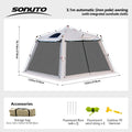 4 Season Hot Tent with Stove Jack Family Camping Large - View 8 | SAMAG