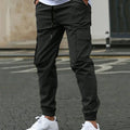 50%HOT2026 New Men's Casual Jogging Pants Solid Color Pocket Sports Trousers Street Hip Halen - View 8 | SAMAG