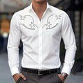 Men's Long Sleeve Shirt Western cowboy Denim Retro | SAMAG
