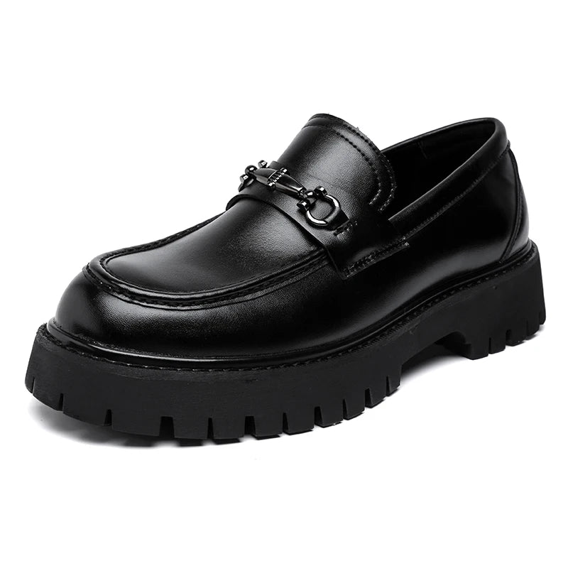Hot-selling Men's Leather Loafers Slip on Flats Anti-slip Daily Moccasins Travel Business Casual Shoes Handmade Driving Shoes