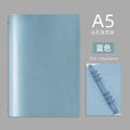 A5 PU Leather Binder Cover Notebook Folder Clipboard Loose Leaf Notebook Business Paper Meeting Planning Binder Stationery