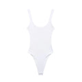 Women's Skinny Ribbed Bodysuits O Neck Straps Snap-Button Sexy Fashion Female Playsuits Comfortable Stretchy Clothing