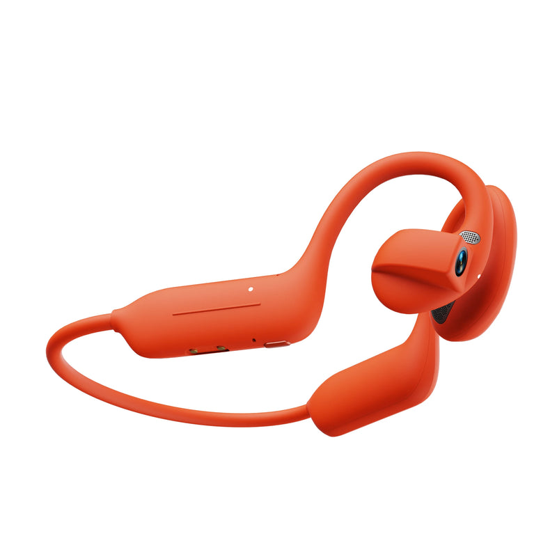 AI Camera Headphones 8MP HD Recording Smart AI Translation Ear Hanging Air Conduction Earphones Bluetooth Outdoor Cycling Record