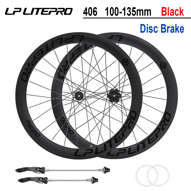 LP LITEPRO AERO Folding Bike Wheel Sets, 20 - inch 406/451 - View 9 | SAMAG