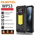Global version Oukitel WP53 Rugged Phone 6.52" HD Camping Light Smartphone Android 15 24G(8+16)+128GB 11000mAh elephone Portable