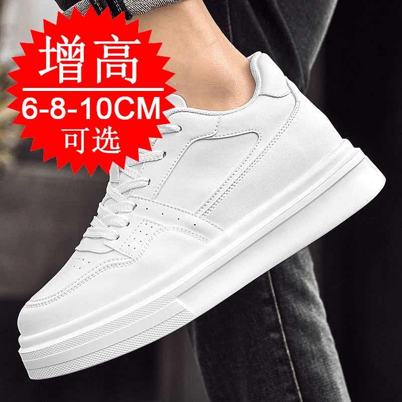 Invisible Height-increasing Men's Shoes with  8CM 6CM Increase Thick-soled Trendy Platform Trendy Casual 10cm Elevator Shoes