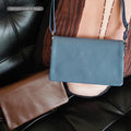 Zency New Soft Plain Color Leather Bag Multiple Pockets Women's Bag Genuine Leather Shoulder Crossbody Versatile Commuting Bag