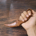 Golden Sandalwood Claw Knife, Whole Wood Carving | SAMAG