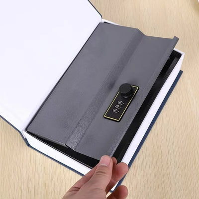 Secret Storage Metal Book Money Box Hollow Combination Lock Safe Simulation Security Valuables | SAMAG