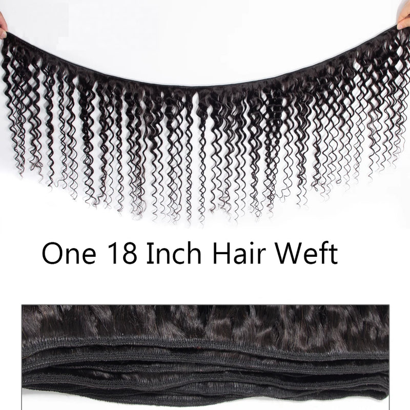 Deep Wave 4 Bundles Deal 15A Brazilian Virgin Human Hair 100% Unprocessed Water Wave Curly Human Hair Extensions Loose Deep Wave