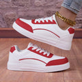 Street Style Red Skateboard Shoes For Women Comfortable | SAMAG