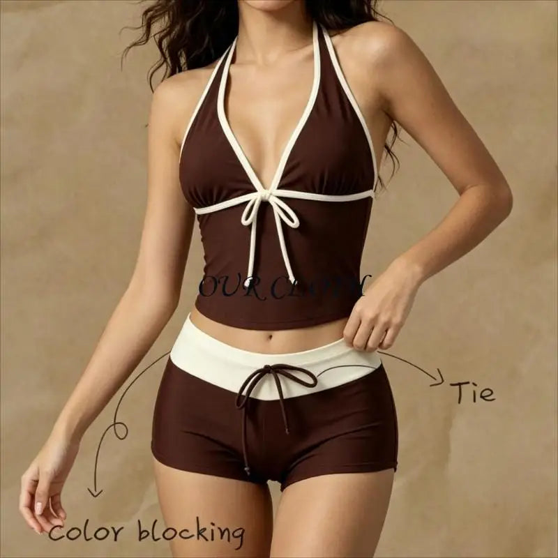 Women's Tankini Swimsuits with Shorts Vintage Beach | SAMAG
